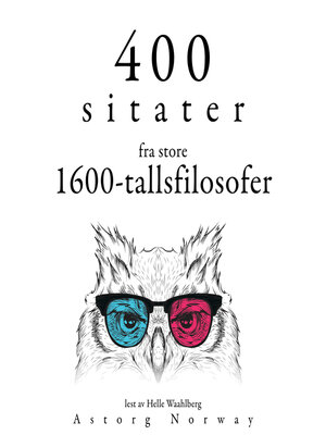 cover image of 400 sitater fra store 1600-tallsfilosofer